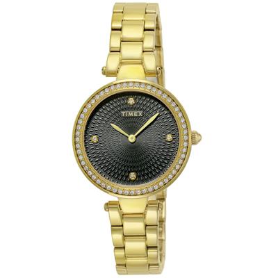 Adorn Watch Quartz 5 ATM Water Resistant Mineral Glass Black Dial TW2V24400 Women's