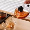 Teekanne aus klarem Glas mit Sieb Hitzebeständig für losen Tee Elegantes Teegeschirr für Zuhause & Büro Erschwinglicher Luxus Gesundheitstopf