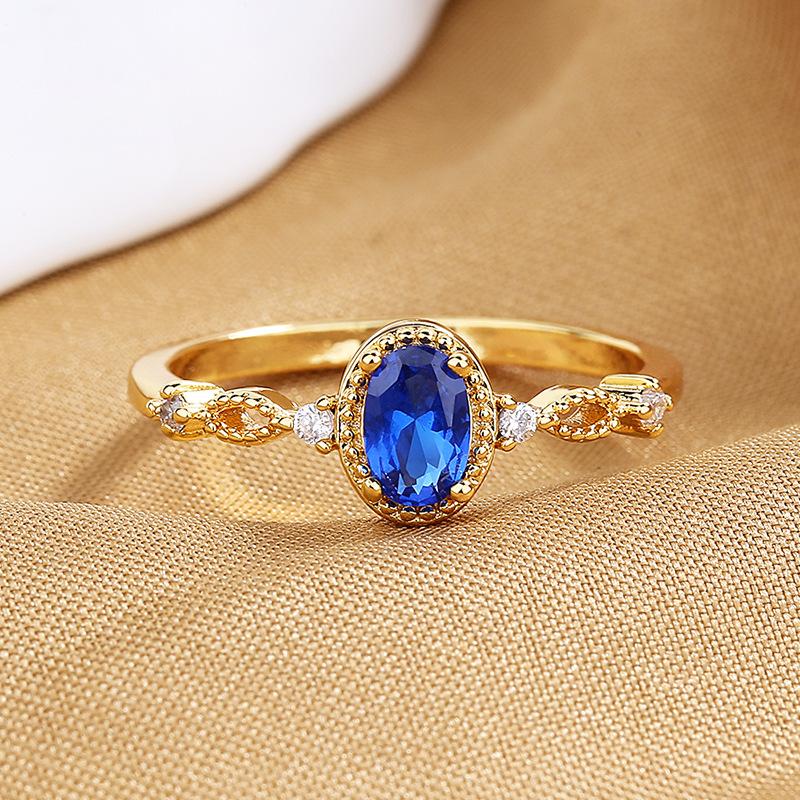 Lindon Classic Copper Alloy Zircon Ring Ladies Jewelry Wedding Promise Party Gift