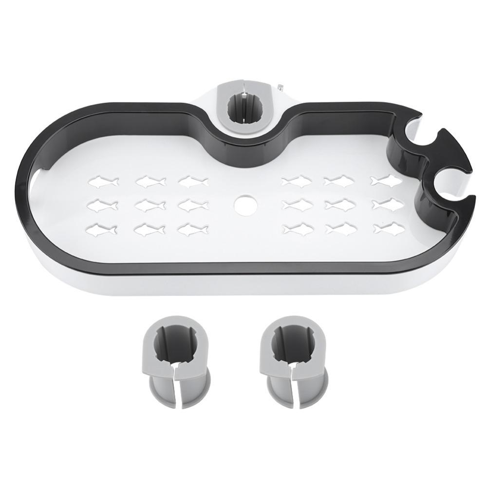 Adjustable Bathroom Storage Rack Large Capacity Shower Head Tray Bathroom