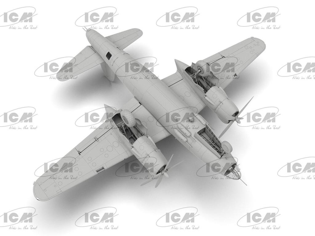 ICM skala 1/48 amerykański B-26F Marauder plastikowy model do sklejania 48325 (samolot)