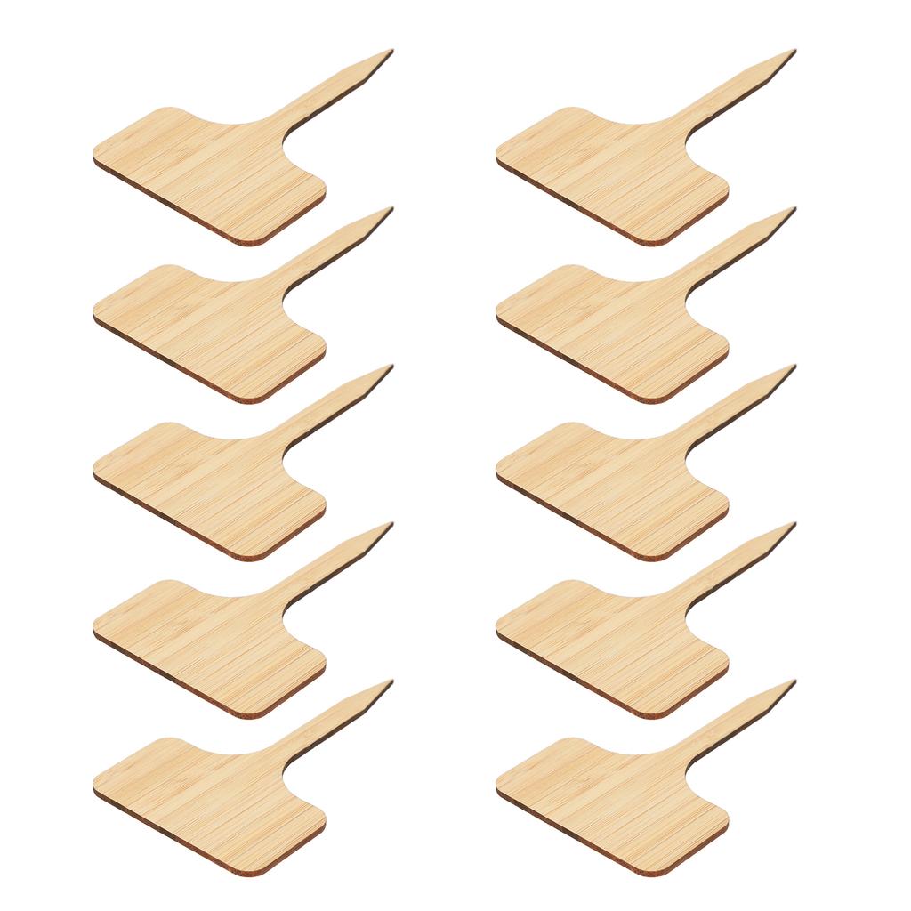 10pcs Plant Labels Bamboo Material Easy Writing 1/8 In Thickness Decorative Garden Markers for