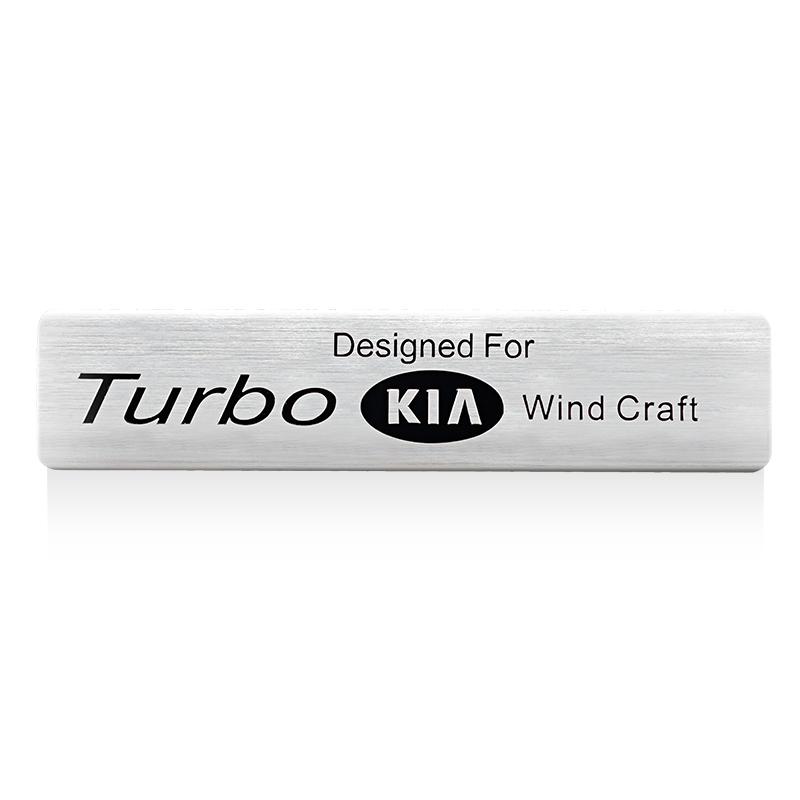 RPFU6 Car 3D Aluminum Logo Body Side Fender Decoration Stickers For KIA K9 Sportage Niro K5 Carnival EV6 EV9 EV3 K8 Stinger Forte Ceed