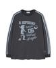 ESCAPEFROM Baseball Junior Print Track Long Sleeve Charcoal
