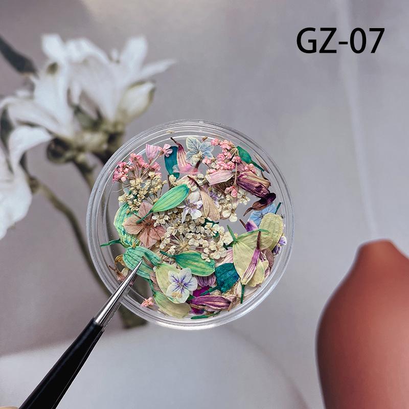 Nail Art Dried Flowers - Monet's Garden Petal Collection DIY Mixed Materials