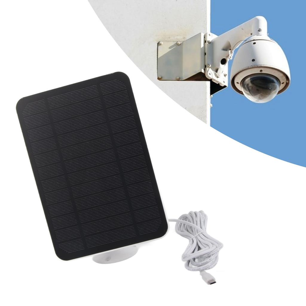 4W 5V Solar Panel for   for   for   Security Camera IP65 Waterproof Solar   with 360 Degree   Bracket