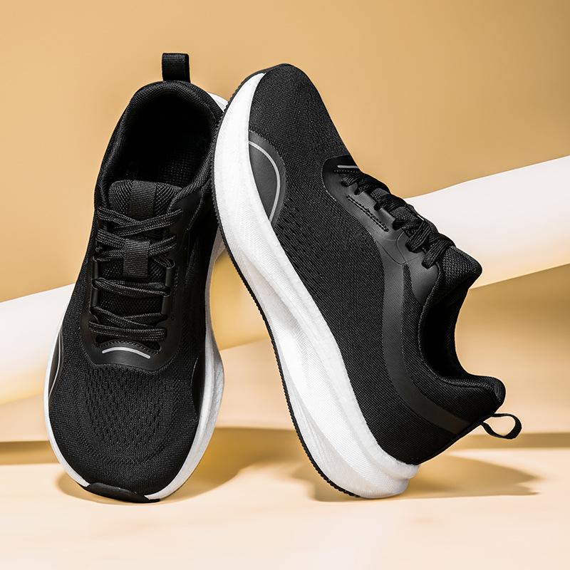 

New wide head wide last big head shoes, light and breathable sports mesh men s marathon rebound help cushioning running shoes 39