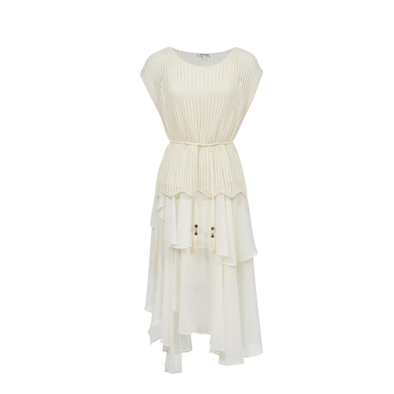 Vero Moda Ruffle Hem A-Line Midi Dress