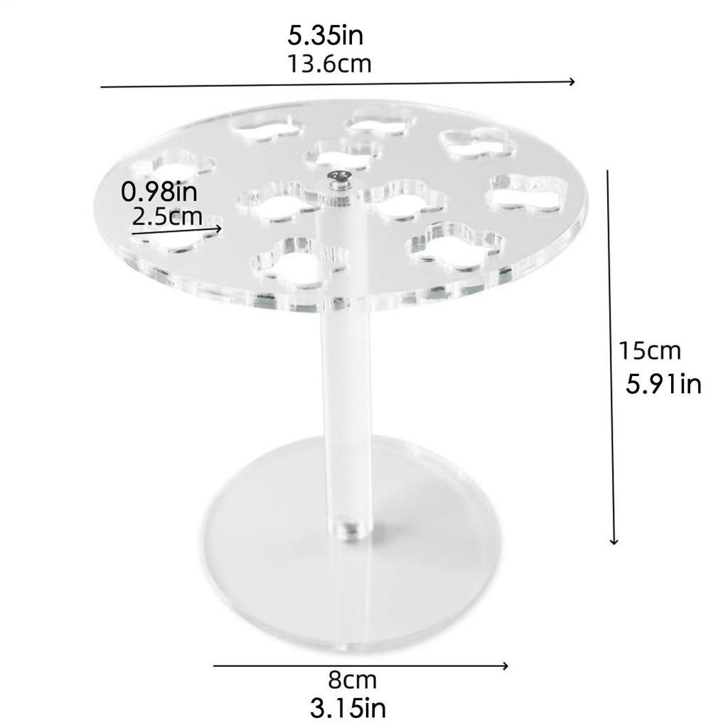 11-Hole Scissor Holder Barber Organizer Acrylic Stand Storage Organizer Desk Accessories For Makeup Brush Combs Clips