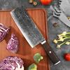 8 Inch Chinese Chef Knife Damascus Steel Blade Sharp Slicing Cleaver Handmade Forged Kitchen Knives For Cutting Vegetables Meat