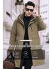 Men's Mid-Length Winter Down Jacket for Middle-Aged and Elderly