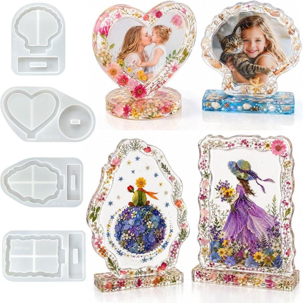 Easy Release Picture Frame Silicone Molds DIY Silicone Resin Mold Resin Casting