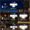 Four-Head Rotating Solar Wall Lamp: Waterproof, Motion-Sensitive Outdoor Street and Courtyard Light