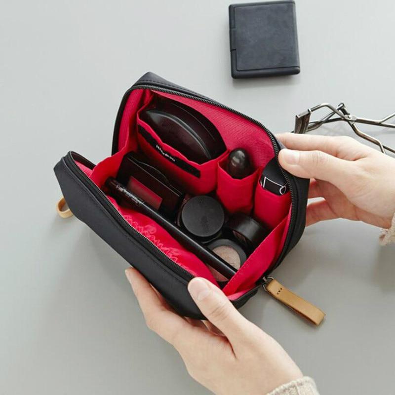 1 borsa per cosmetici solida per PC, borsa per trucco da donna, borsa da toilette, custodia impermeabile per trucco