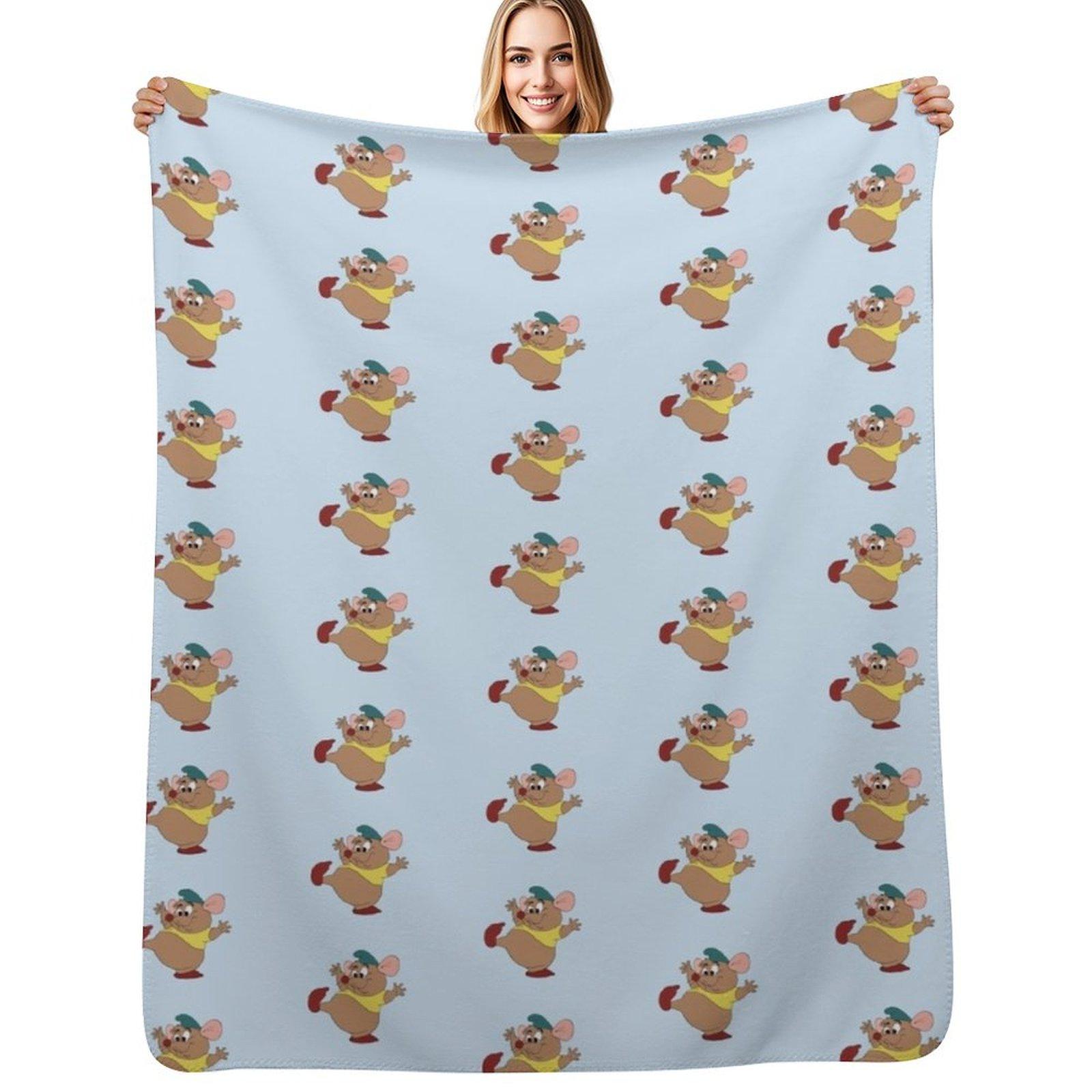 Gus Throw Blanket Cozy Napping Blanket Gift for Mom Dad Size: 75*100cm, Weight: 230 GSM