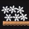 Mini Non-Woven Snowflake Christmas Decor with Silk Flower - No Back Adhesive