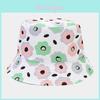 Flower Pattern Doublesided Fisherman Hat With Sun Protection For Outdoor Activities