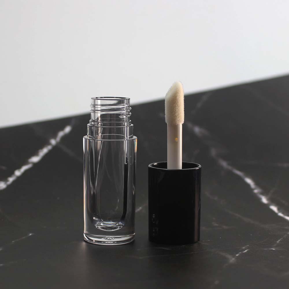 6ml Clear Plastic Thick Fat Lip Gloss Tube, Electroplated Lip Oil Lip Glaze Empty Container for DIY