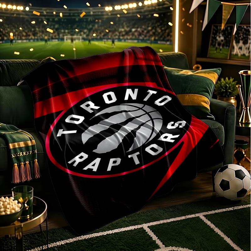 Raptors Basketball Logo Blanket Lightweight Flannel Bedding Blanket Perfect for Travel, Camping, Living Rooms, Offices, Sofas, Fan Christmas Gift