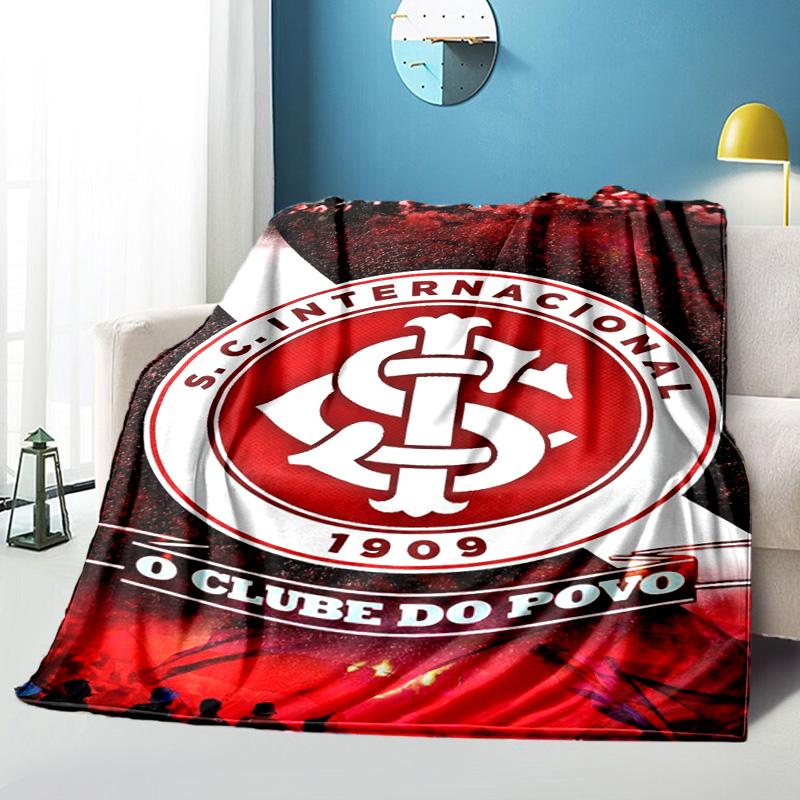 Inter Club Emblem Printed Throws Blanket Soft Flannel Blankets for Couch Bed Gifts for Men Women Picnic Blanket Christmas Gifts