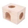 Tiny Hamster Wood House Bite Resistance Ventilated Eco Friendly Small Animal Hideout House for