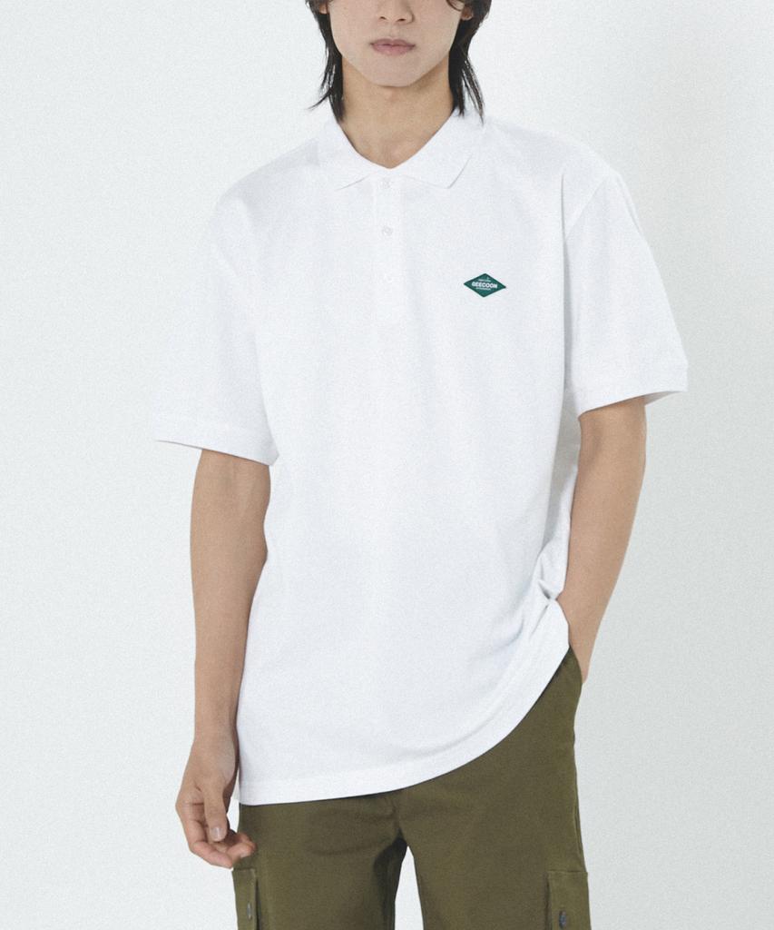Jikun Original Cotton Pique Short Sleeve Shirt Gee245-102 White