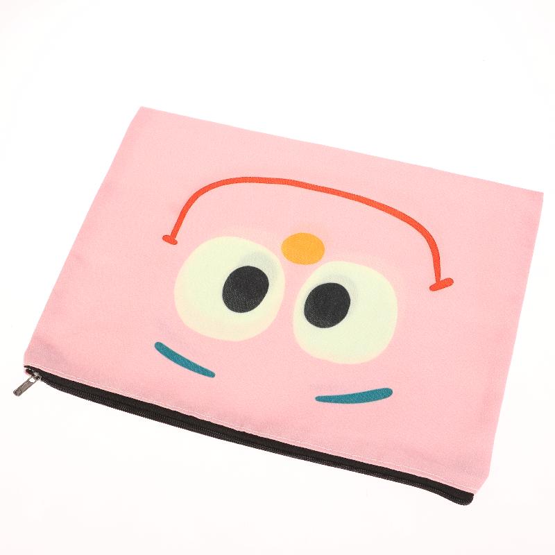 Pink Smiling Cosmetic Bag Creative Clutch Makeup Bag Travel Toiletry Bags Large Capacity Storage Pouch For Girl Gifts