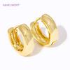 2 Sizes Round Earrings 18K Gold Plated Circle Hoop Earrings,For Women Jewellery Simple Hoop Circle Earring Ladies Party Gift