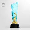 Customized High-end Crystal Trophy, Excellent Staff Company Annual Meeting Award Home Decor, Gold, Silver, Copper Souvenirs, 1Pc