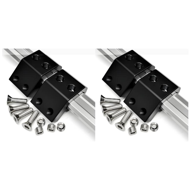 Heavy Duty Rail Brackets Holders Support Clamps with 8mm Threaded Holes for Reliable Mounting of Tool Easy Installation