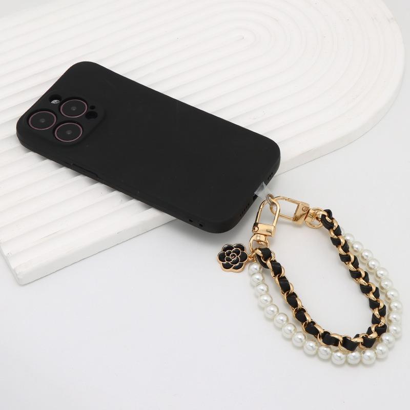 Anti Loss Doll Hang Pearl Necklace Universal Mobile Phone Lanyard Cell Phone Wrist Strap Cell Telephone Chain Beads SJGS19