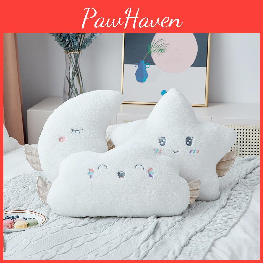 Cloud Moon Star Wing Plush Stuffed Toy Smile Doll Pp Cotton Girl Gift Birthday