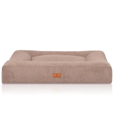 Knuffelwuff Orthopaedic dog basket Sofia M-L 80 x 60 x 17cm beige