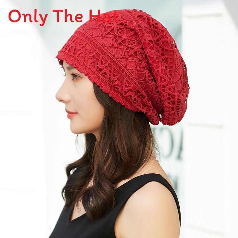 

Summer Lightweight Turban Hat With Breathable Polyester For Postpartum Women красный