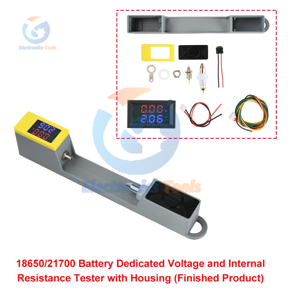 Battery Resistance Tester DC 4-12V VR452 Double Digital Display Accurate Voltage Internal Resistance Meter Red Blue Display