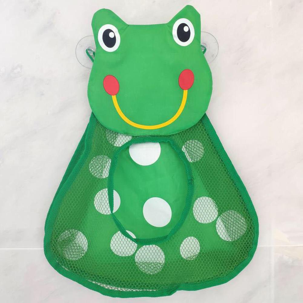 Cartoon Duck Frog Shape Storage  Bag With Suction Cup Bathroom Storage Hanging Bag