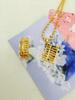 Ruyi Gold Plated Abacus Necklace Pendant - Copper Jewelry Gift