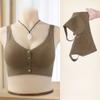 Modische, nicht abzeichnende Unterwäsche mit vorderem Verschluss für Damen, verstärkt unter der Brust, rutschfest, ohne Bügel, BH in Übergröße für ältere Frauen