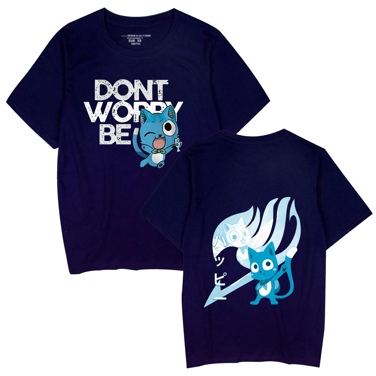 

Летняя футболка с короткими рукавами Fairy Tail Naz Anime Surrounding Autumn and Winter для мужчин и женщин XXXL