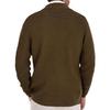 Men's Outdoor Casual Loose-fitting Plain Knit Jacket With A Green Collar And Double-breasted Buttons