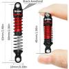 Esilun 60mm Shocks Absorber Oil Threaded Damper Threaded Shock Absorber for TRX4M 1/18 RC Crawler Car Upgrade Accessories