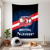 Sydney Roosters (1) Arazzo decorativo da parete con nome personalizzabile, scelta ideale per la decorazione murale in camere da letto, soggiorni, dormitori e case