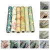 Non-woven Fabric Self Adhesive Wallpaper Aluminum Foil Bottom American Retro Wall Sticker  Wardrobe