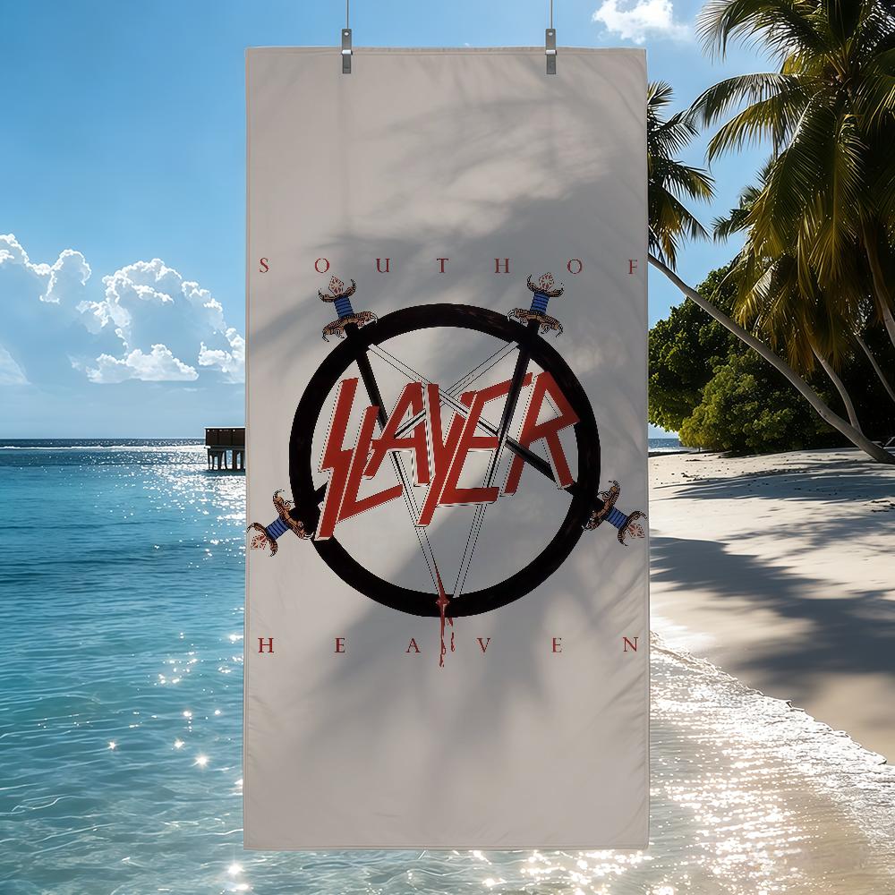 Rock band S-Slayer Towel Drying Bath Towel Applicable To Light Swimming Camping Yoga Beach Out