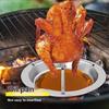 Stainless Steel Chicken Roasting Stand Turkey BBQ Roasting Rack Indoor Outdoor Chicken Holder Cooking Tool For Grill Oven Smoker