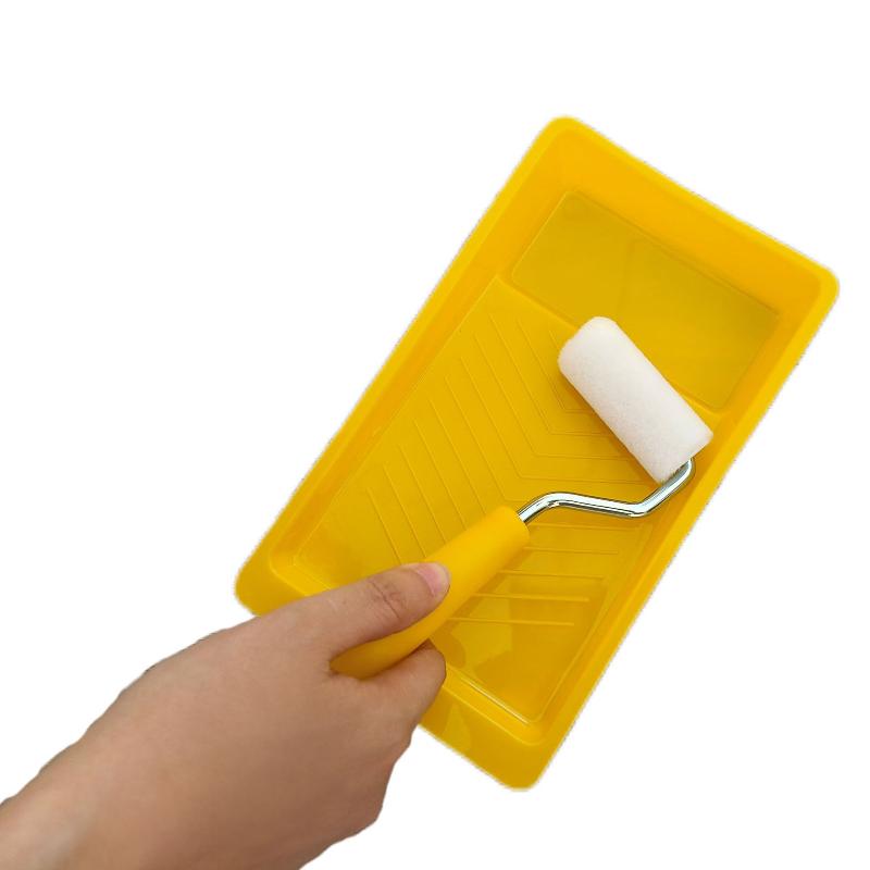 1Set High-Density Foam Paint Roller Paint Tray Liner Decor Tools 2 Inches Small Paint Roller Kit Home Painting Supplies Hardware