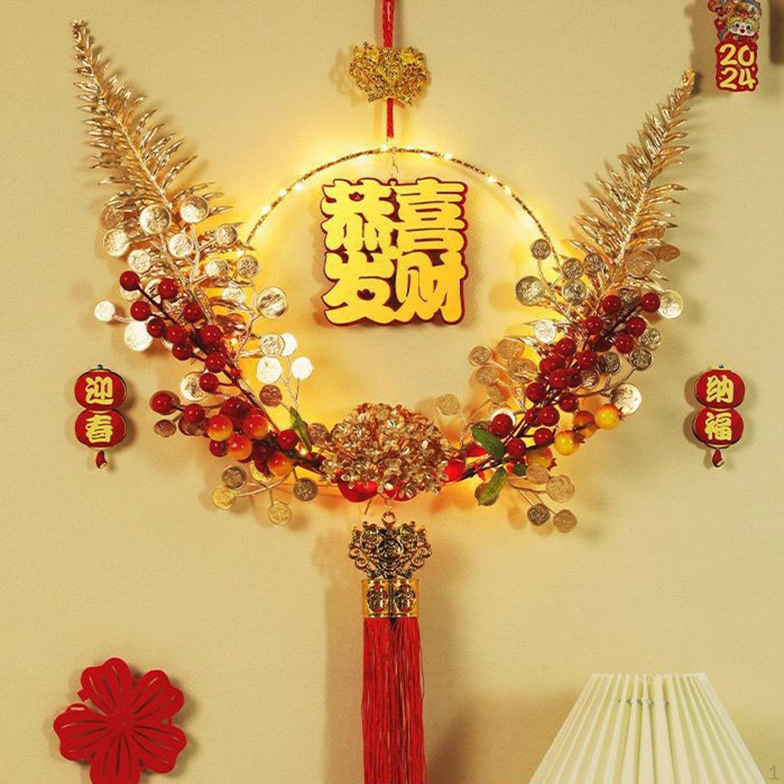 

Китайский венок на год Лунный входная дверь Декор дома Весенний фестиваль Вход style F