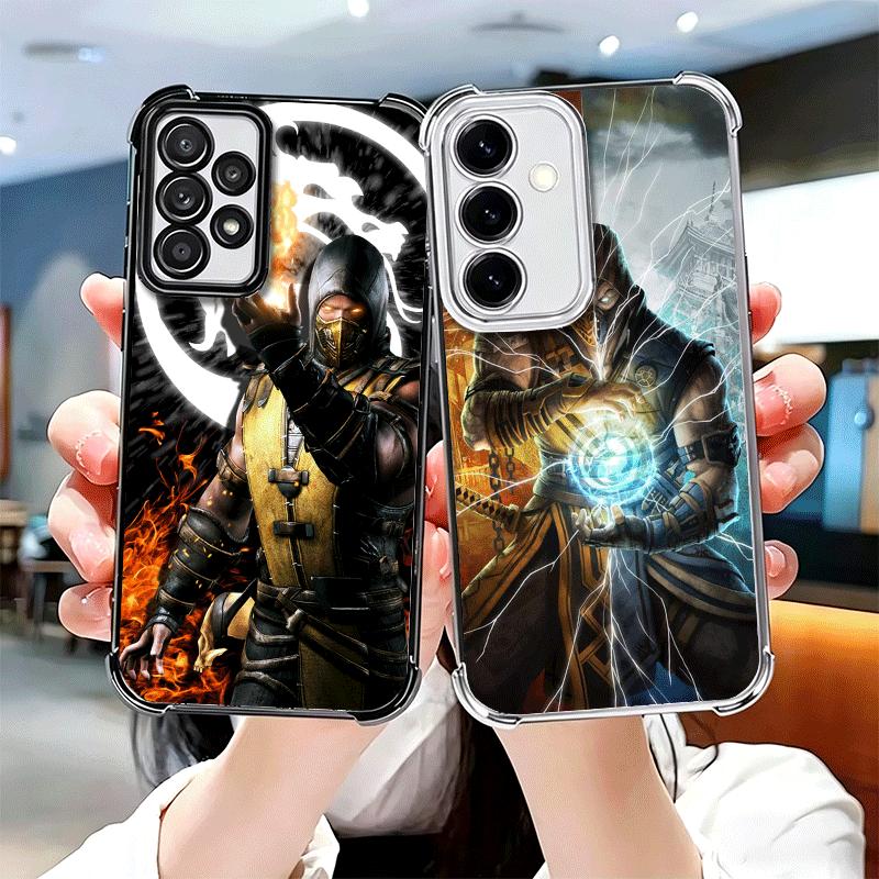 Mortal Kombat Game Plating Phone Case For Samsung A17 A07 A37 A57 A16 A56 A15 A55 A14 A54 A13 A53 A26 A36 A25 A35 A24 A34 A23 A3