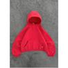 ZYLLO European and American Fashion Loose Hooded Solid Color Street Sports Top