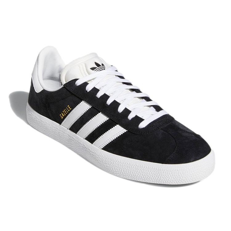 adidas Gazelle ADV Black White Unisex Sneakers Core-Black Cloud-White Gold-Metallic FX6563